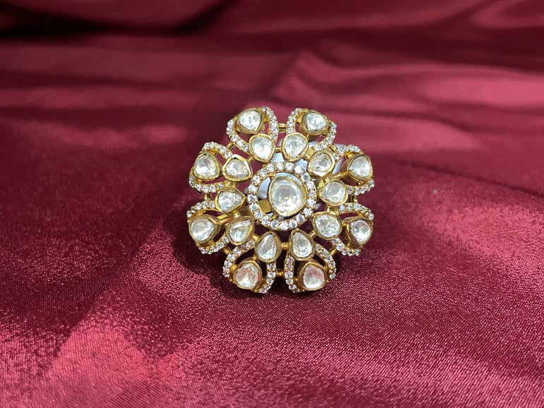 BIG POLKI RING - Olivearajewels