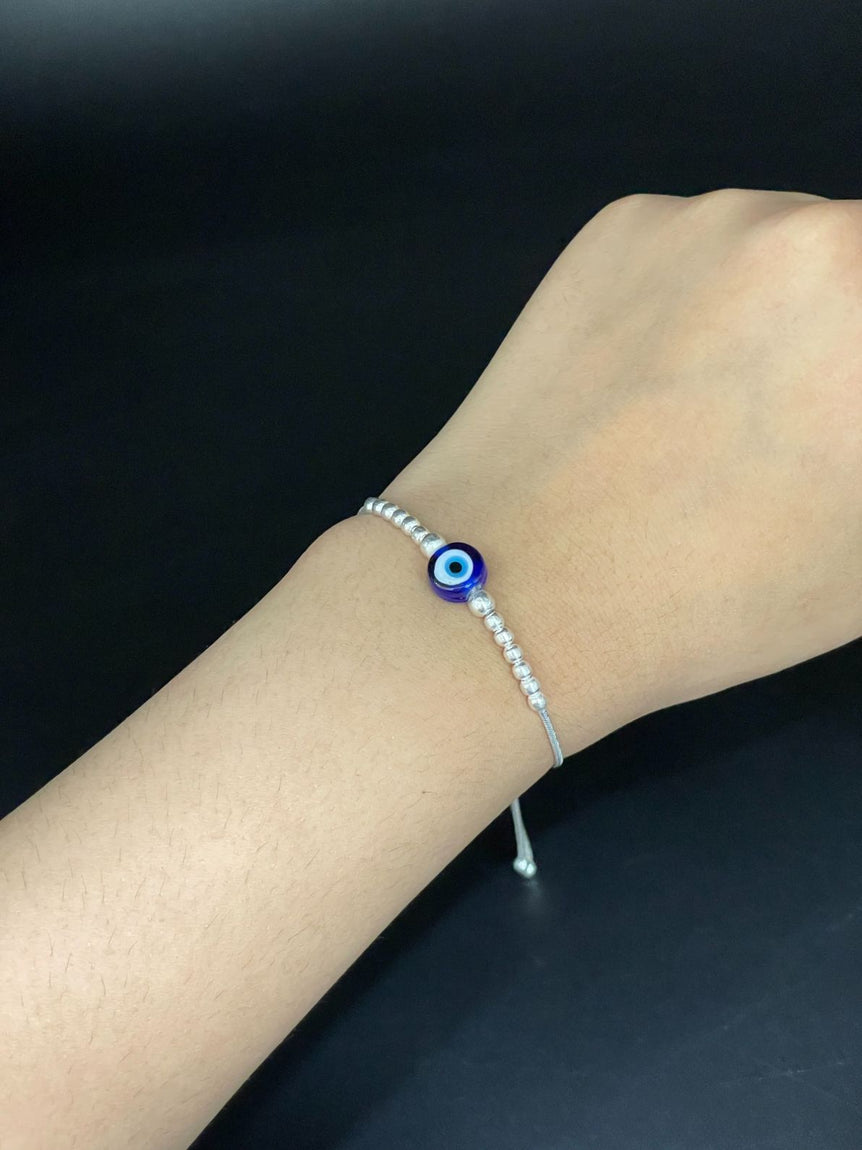 EVIL EYE PURE SILVER BRACELET - Olivearajewels