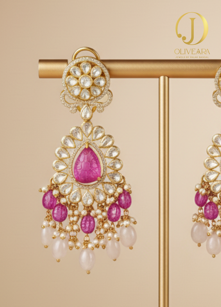 Ethnic Silver Earrings