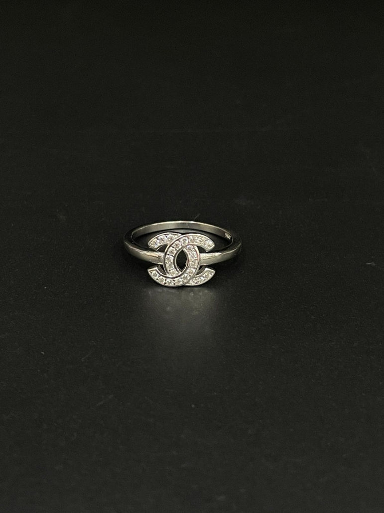CHANNEL BRAND PURE SILVER RING