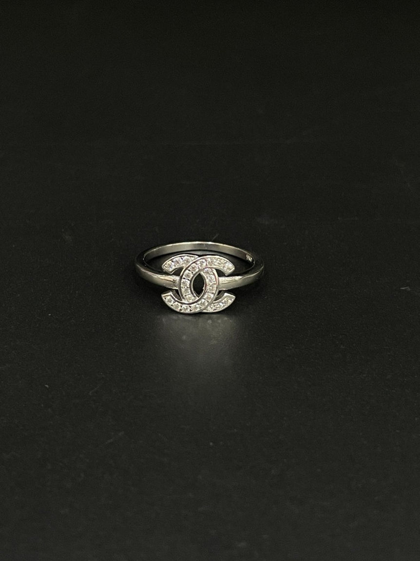 CHANNEL BRAND PURE SILVER RING