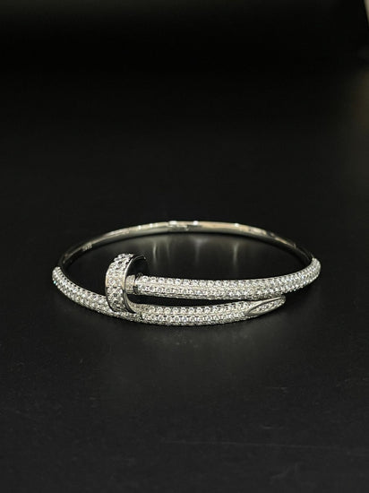 CARTIER NAIL BRACELET PURE SILVER - Olivearajewels