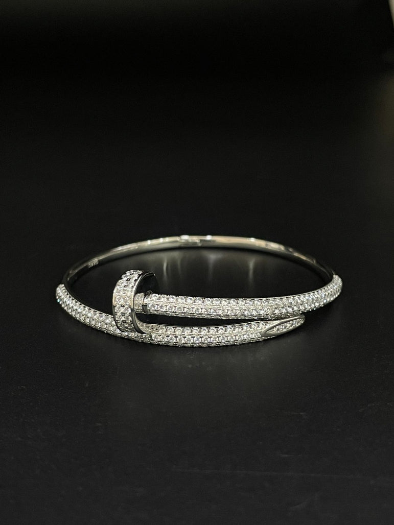 CARTIER NAIL BRACELET PURE SILVER - Olivearajewels