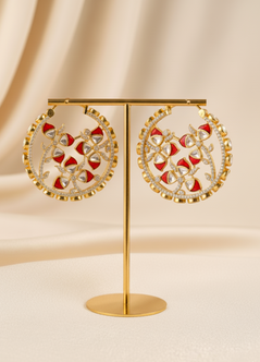 Ethnic  Silver Earrings